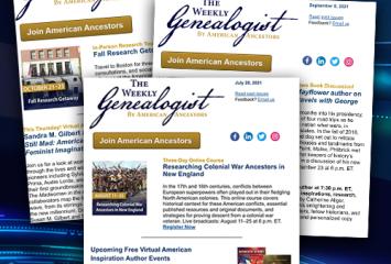 Collage of The Weekly Genealogist