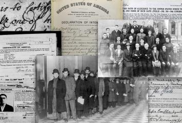 Naturalization records and photos of immigrants