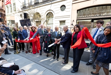 Ribbon cutting at the FHE launch Ribbon cutting at the FHE launch