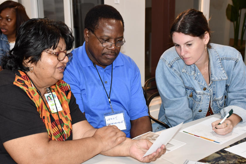 teachers working in a group