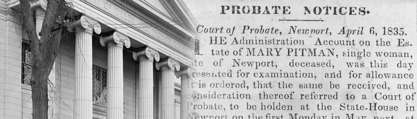 court house and probate notice