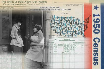 1950 census collage