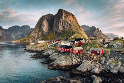 Norwegian fishing village