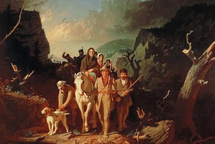 Scots Irish in America Daniel Boone escorting settlers through the Cumberland Gap